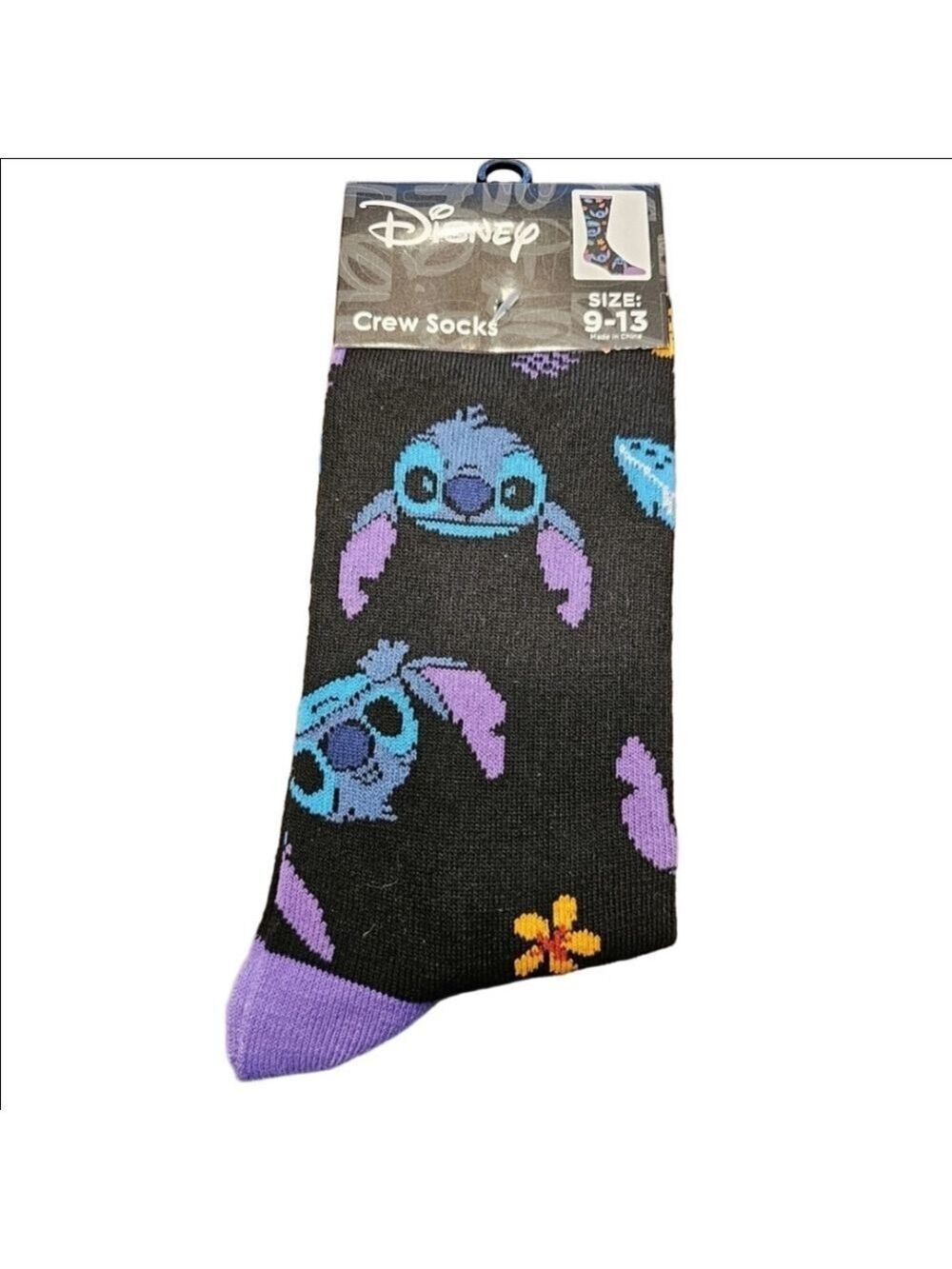 4 /$25 Disney Stitch Novelty Crew Socks  Lilo and Stitch Walt Disney Crazy Socks